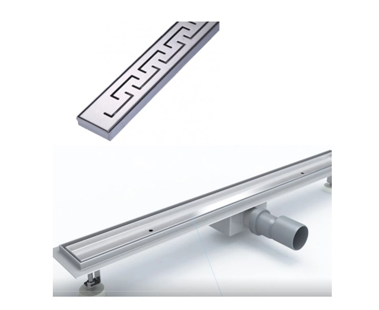 Rigola de dus MEANDROS 600X70 mm - INOX 304 GEHLER [G028] [1]
