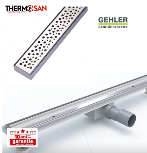 Rigola de dus RAINFOREST 600X70 mm - INOX 304 GEHLER [G026] [2]
