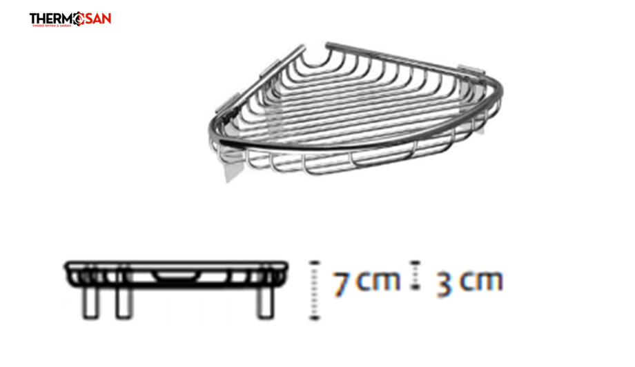 Sapuniera gratar oval inox - 40 [2]