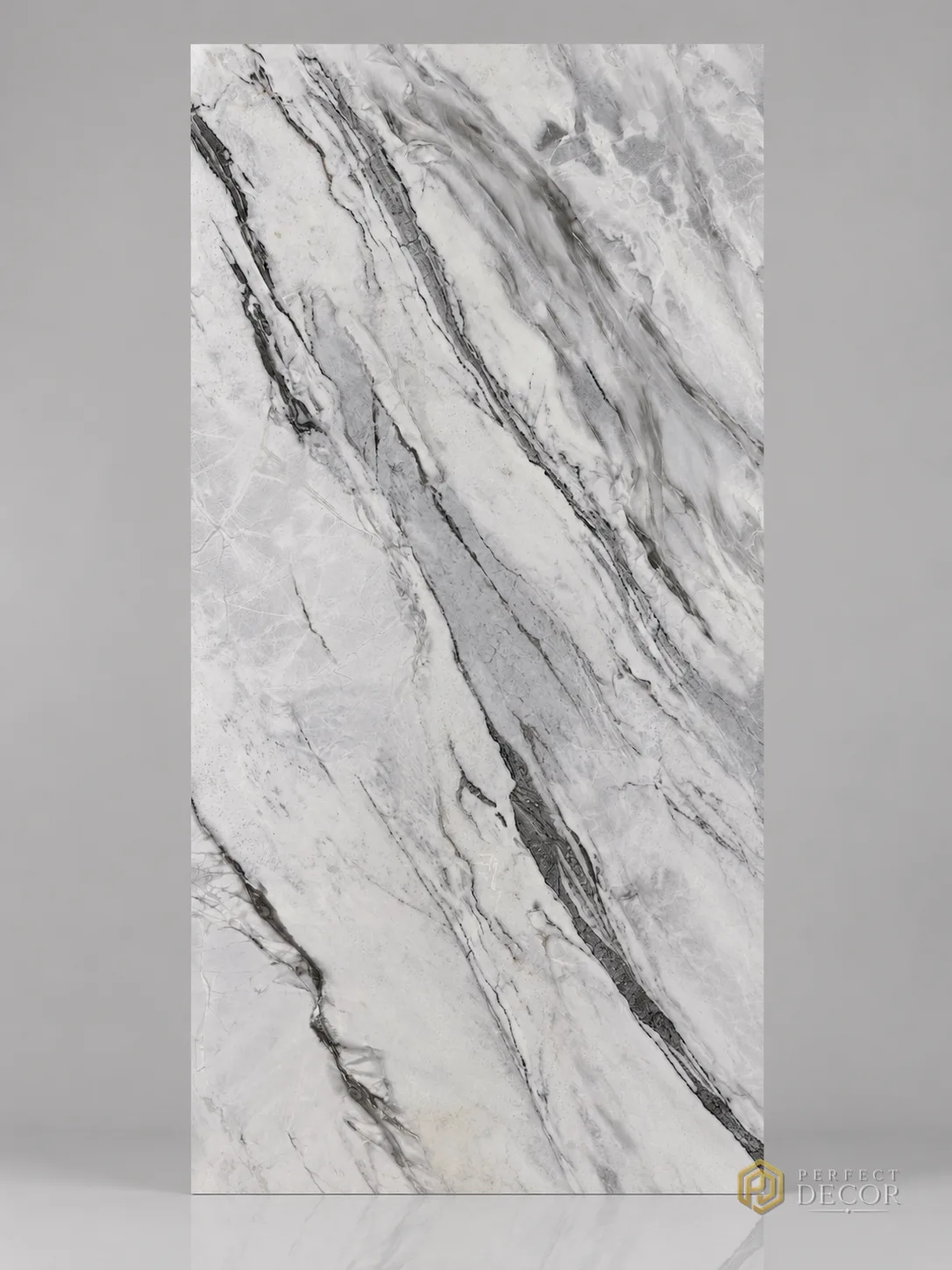 Set 3 panouri WPC marmură albă Nile Limestone, desen continuu (11087) [3]