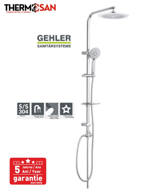 Set dus inox 304 - 2 functii Gehler Elliptis [ ZH507 ] [2]