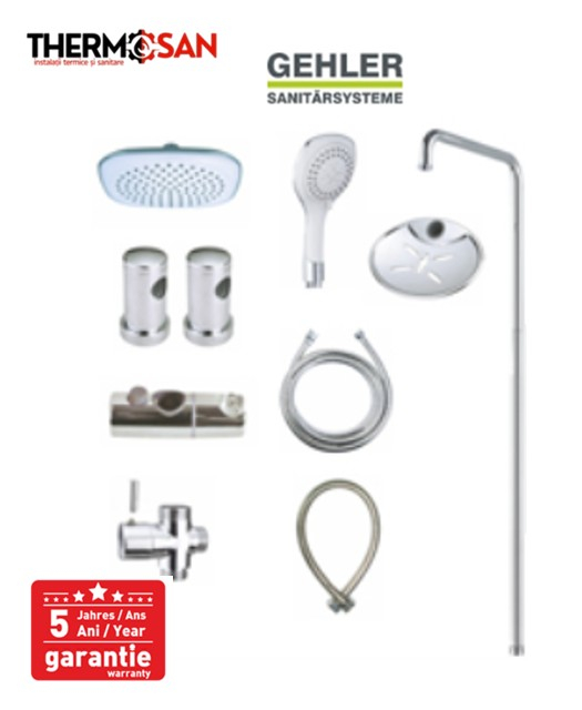 Set dus inox 304 - 4 functii Gehler Runde [ ZH501 ] [3]