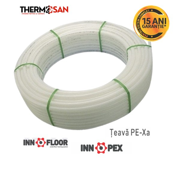 Teava PE-XA INNOPEX 16X2 cu baiera de oxigen, alba, 240m [2]