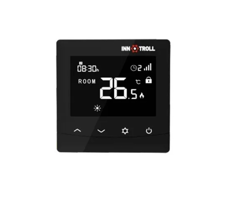 Termostat electronic INNOTROLL digital programabil cu LCD - HT - montaj in doza (NEGRU) [1]