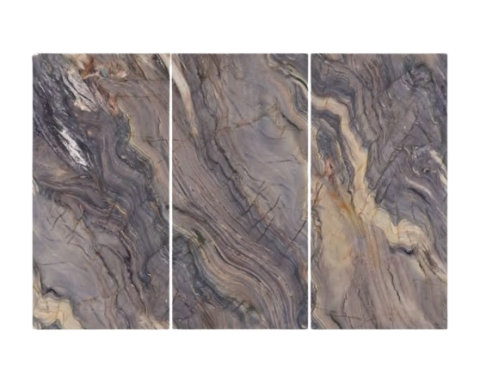 PANOURI DECORATIVE PREMIUM - Autumn Sea A + B + C Panou decorativ din bambus desen continuu 3 panouri 2800*8*1200MM