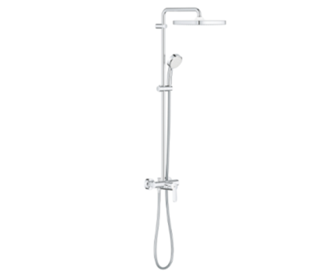 SETURI UNIVERSALE pentru Bateriile GROHE Cada/Dus Colectia TEMPESTA - Baterie dus / coloana dus Cosmopolitan CUBE 250 actionare monocomanda cu palarie dus + para mobila - 2 functii
