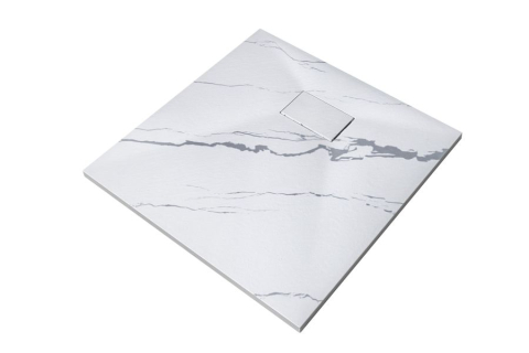 Cadita de dus +sifon GT-9090 LS Marmura alba+sifon [2]