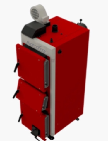 CENTRALE TERMICE COMBUSTIBIL SOLID - Cazan pe combustibil solid Neus Duo Uni Plus 21 kW panou comanda+ventilator in set