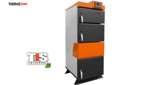 Cazan pe combustibil solid TIS UNI N 70 KW (panou comanda+ventilator in set) [1]
