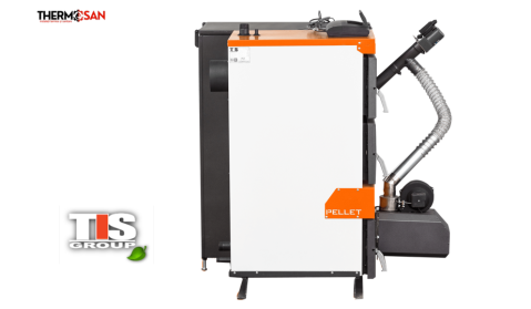 Cazan pe peleti TIS NEW PELLET 15 KW panou comanda+ventilator in set [1]