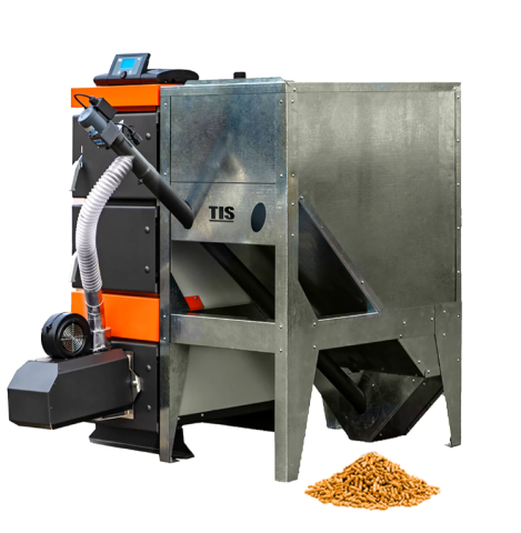 INCALZIRE - Cazan pe peleti TIS NEW PELLET 50 KW panou comanda+ventilator in set