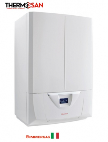 Centrala murala in condensatie cu boiler INOX 60L incorporat IMMERGAS VICTRIX ZEUS SUPERIOR 25kW- inclus kit de evacuare [3.030900 [1]