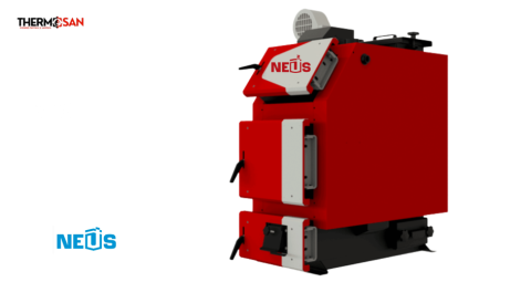 Centrala pe combustibil solid 20kW NEUS NEUS Trio Uni Plus controler si ventilator inclus [1]