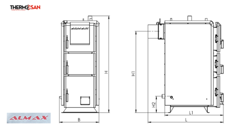 Centrala pe combustibil solid ALMAX 30 kW Tip KTN,Class D [3]