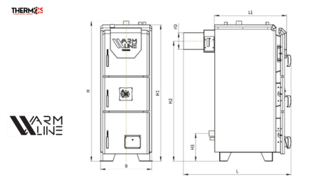 Centrala pe combustibil solid WARMLINE PREMIUM 42 Kw [7]