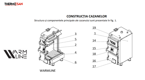 Centrala pe combustibil solid WARMLINE UNI/UNI TR 42 KW [7]