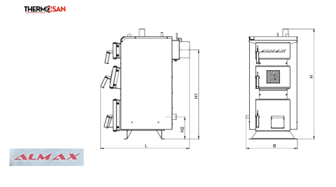 Centrala pe combustibil solid ALMAX 24 kW Class B [2]