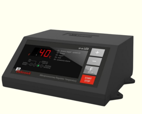 Automatizari pentru Centrale pe combustibil solid - Controler p/u cazan KG Art SP 05 (comanda ven+pompa)