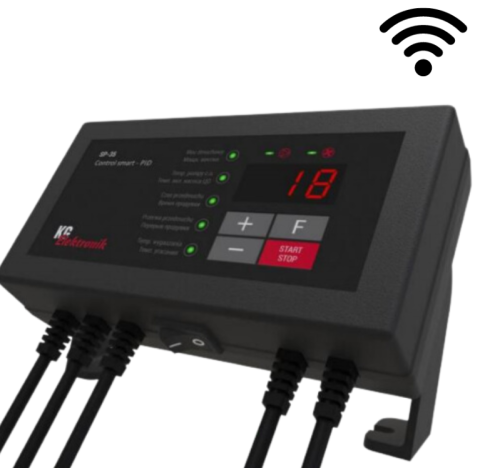 Automatizari pentru Centrale pe combustibil solid - Controler p/u cazan KG Art SP 35 PID Wi-Fi (comanda ven+pompa)
