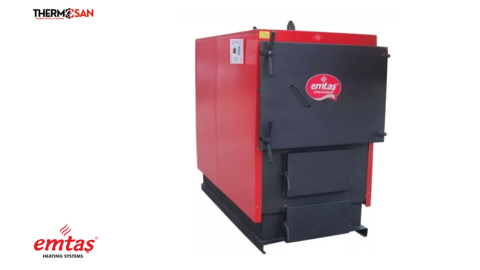 Emtas EK3G-80 - 93 kW Cazan otel cu functionare pe combustibil solid cu 3 drumuri de fum [1]