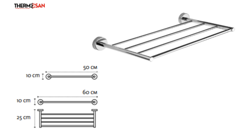 Etajera portprosop INOX 50 cm [1]