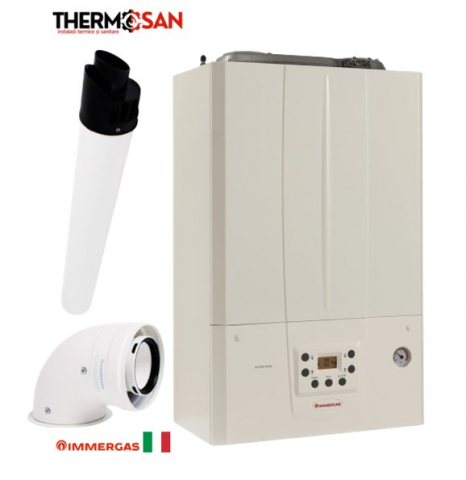 Immergas Victrix Terra 35/38 V2 incalzire si ACM, CU SCHINBATOR INOX, INCLUS KIT DE EVACUARE [2]