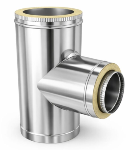 Kit coș de fum 5 m D180din inox așezat pe sol [2]