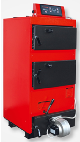 Centrala Termica combustibil solid MAKTEK - MAKTEK - MKB-25 - 29 kW Cazan otel cu functionare pe combustibil solid cu 4 drumuri de fum