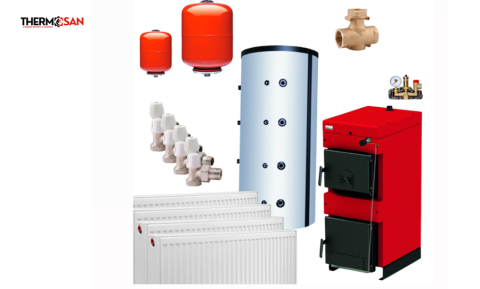 Pachet Încălzire Thermosan  Burnit NWB 45 kW 200-280m2 + Puffer 1000 L + Accesorii [1]