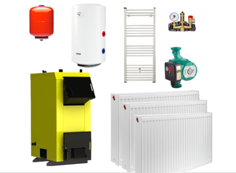 INCALZIRE - Pachet THERMOSAN cu Cazan Kronas ECO 24Kw PENTRU 60-70M2