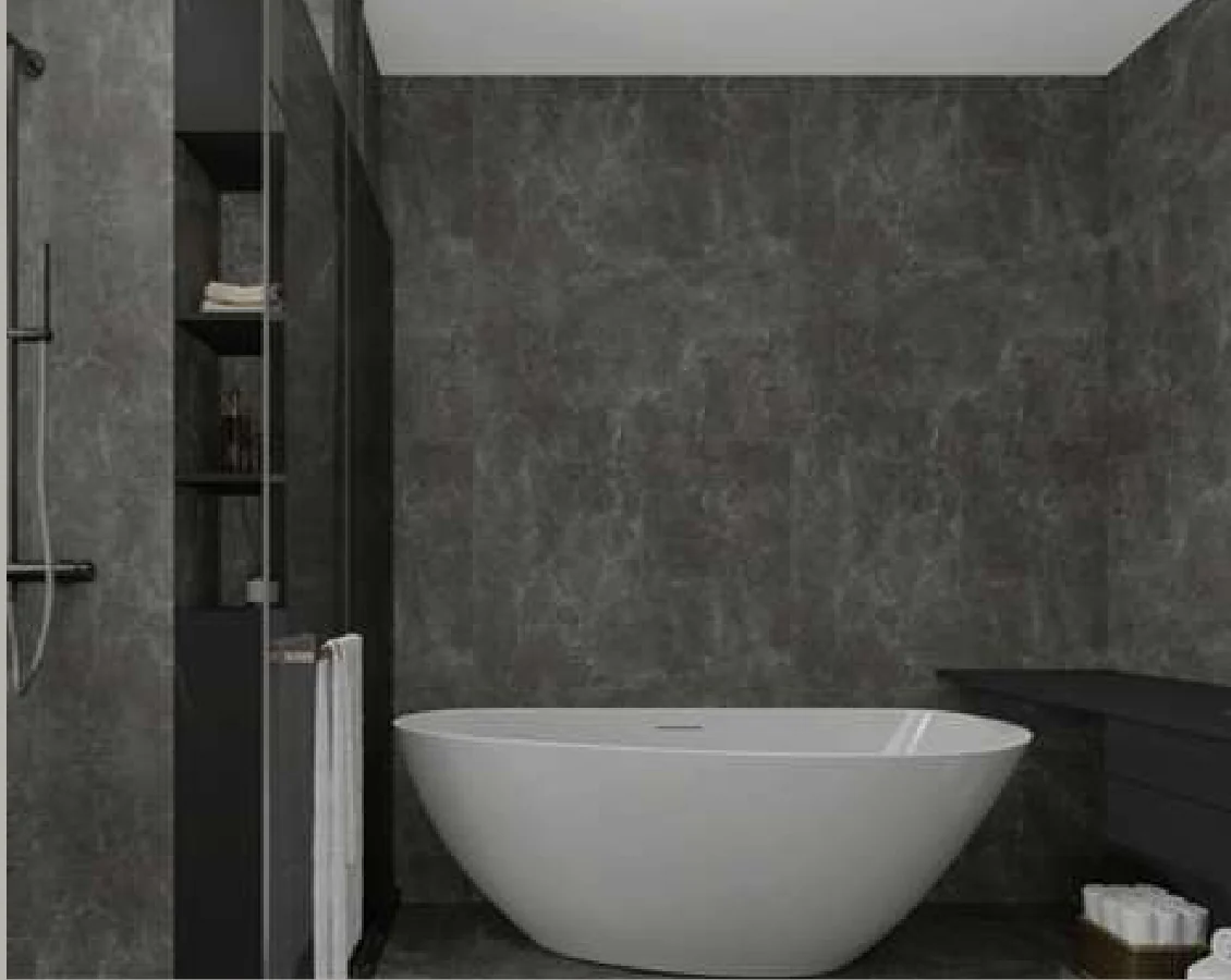 Panou decorativ SPC marmură gri antracit 23033-2 [3]