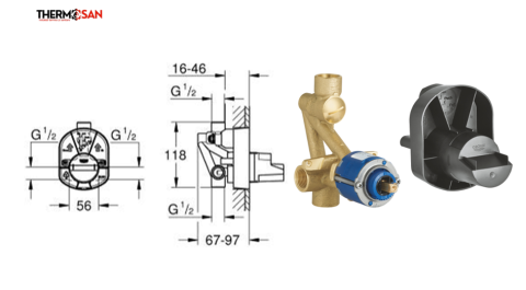 Parte ingropata universala GROHE Rapido E KIT 1 [1]