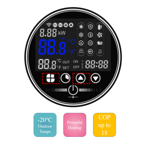 Pompa de caldura pentru piscina 12 kW Nobus Plus NBSPW12, monofazica, schimbator titan, R290 [1]