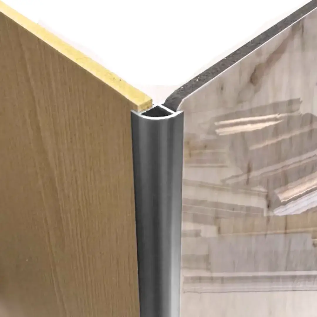 Profil colț exterior semirotund pentru panou 5 mm, argintiu mat (LN-LT-5504) [1]