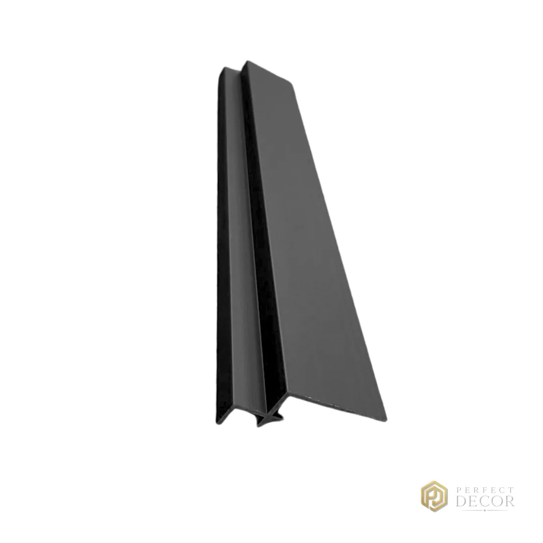Profile - Profil colț interior pentru panou 8 mm, negru mat (HU-LT8804)
