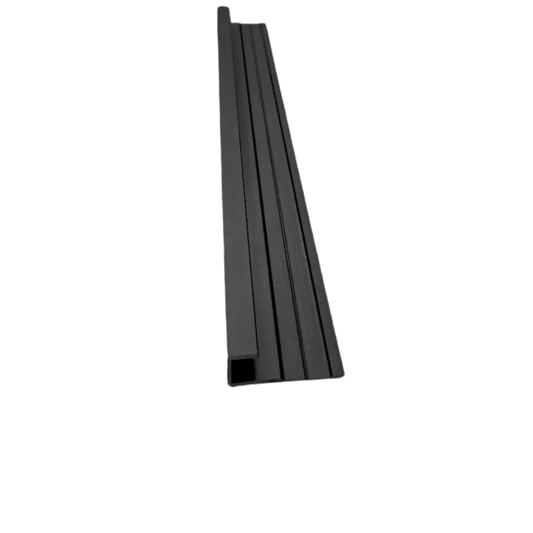Profile - Profil de capăt lat J pentru panou 5 mm, negru mat (LN-LT-5503)