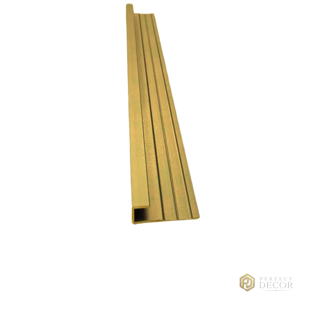 Profile - Profil de capăt lat J pentru panou 5 mm, șampanie mat (LN-LT-5503)