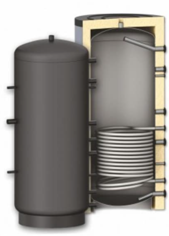 INCALZIRE - Puffer cu o serpentina Sunsystem PR 1000L+Izolare