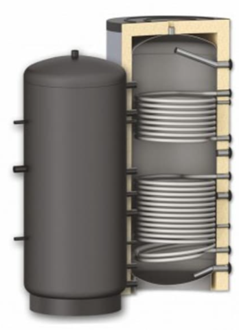 INCALZIRE - Puffer Sunsystem 500 L PR2 cu doua serpentine si izolare