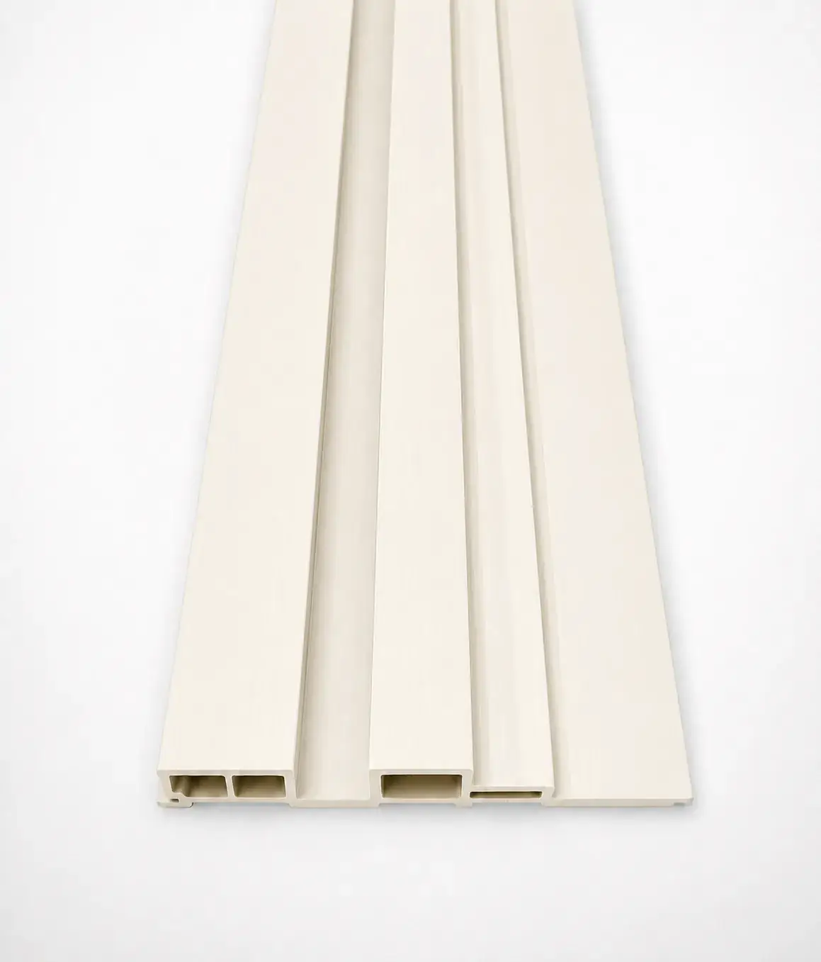PLACAJE PENTRU INTERIOR - Riflaj decorativ WPC alb Uniton-8016, 186×20 mm