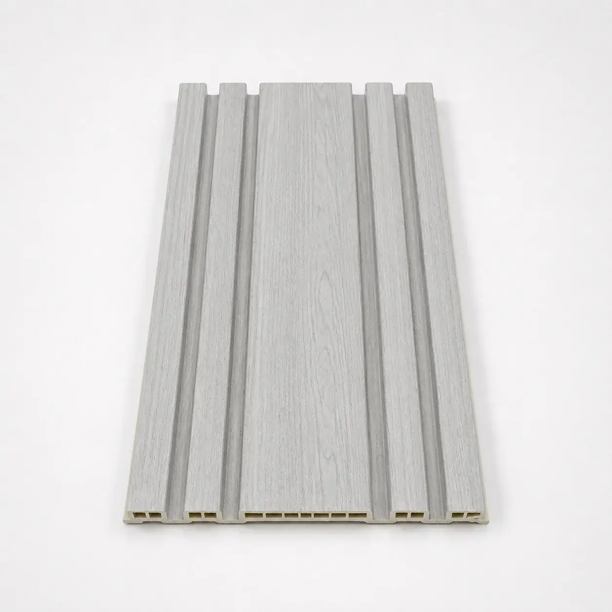 PLACAJE PENTRU INTERIOR - Riflaj decorativ WPC lemn gri deschis Wood-7012, 205×10 mm