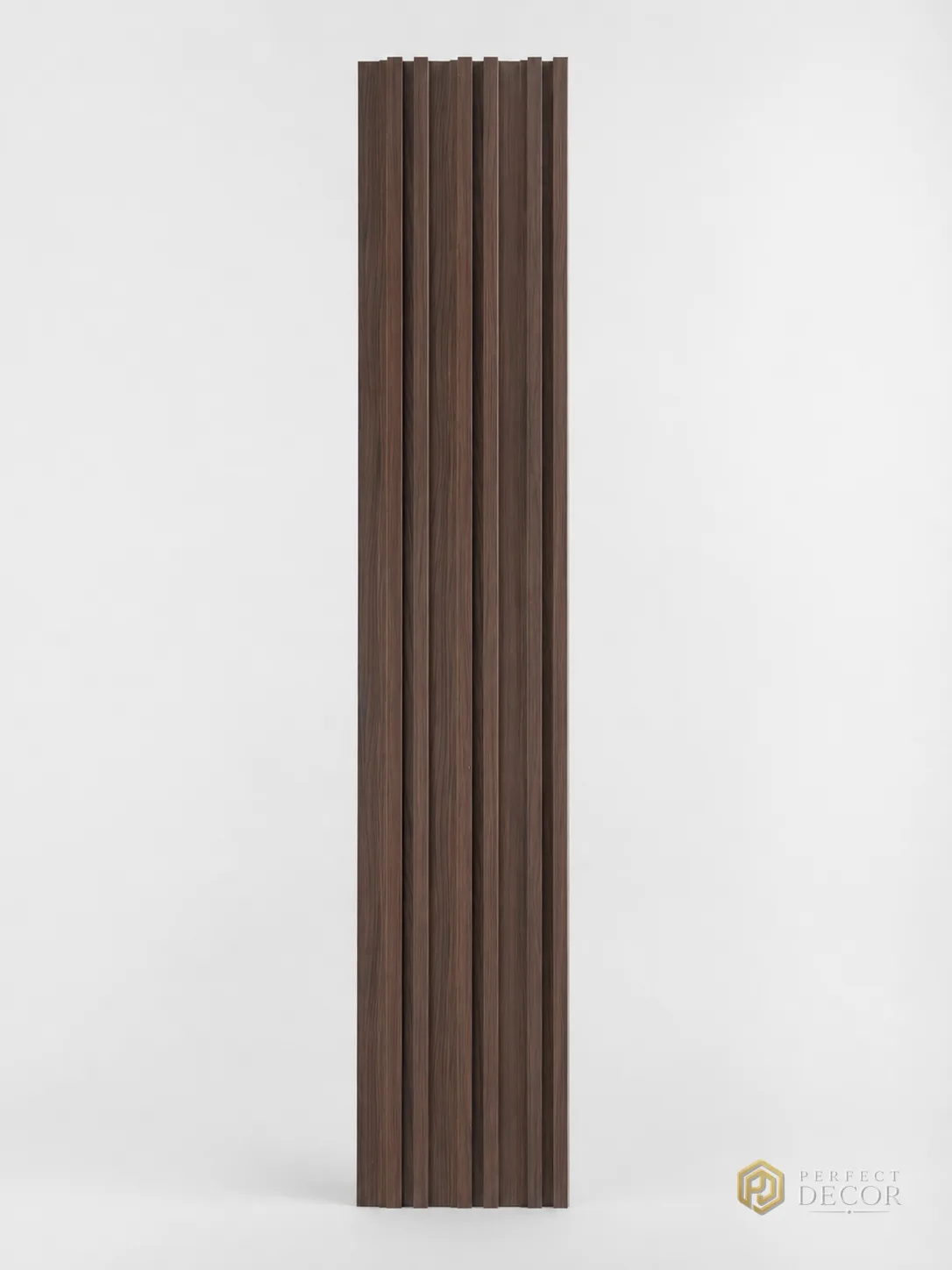Riflaj decorativ WPC lemn nuc închis Wood-7012, 161×20 mm [3]