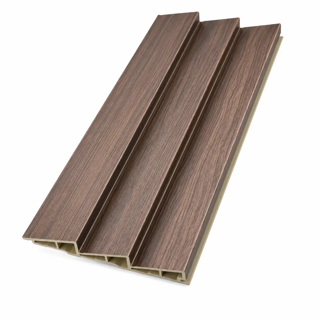 PLACAJE PENTRU INTERIOR - Riflaj decorativ WPC lemn nuc Wood-7071, 175×22 mm