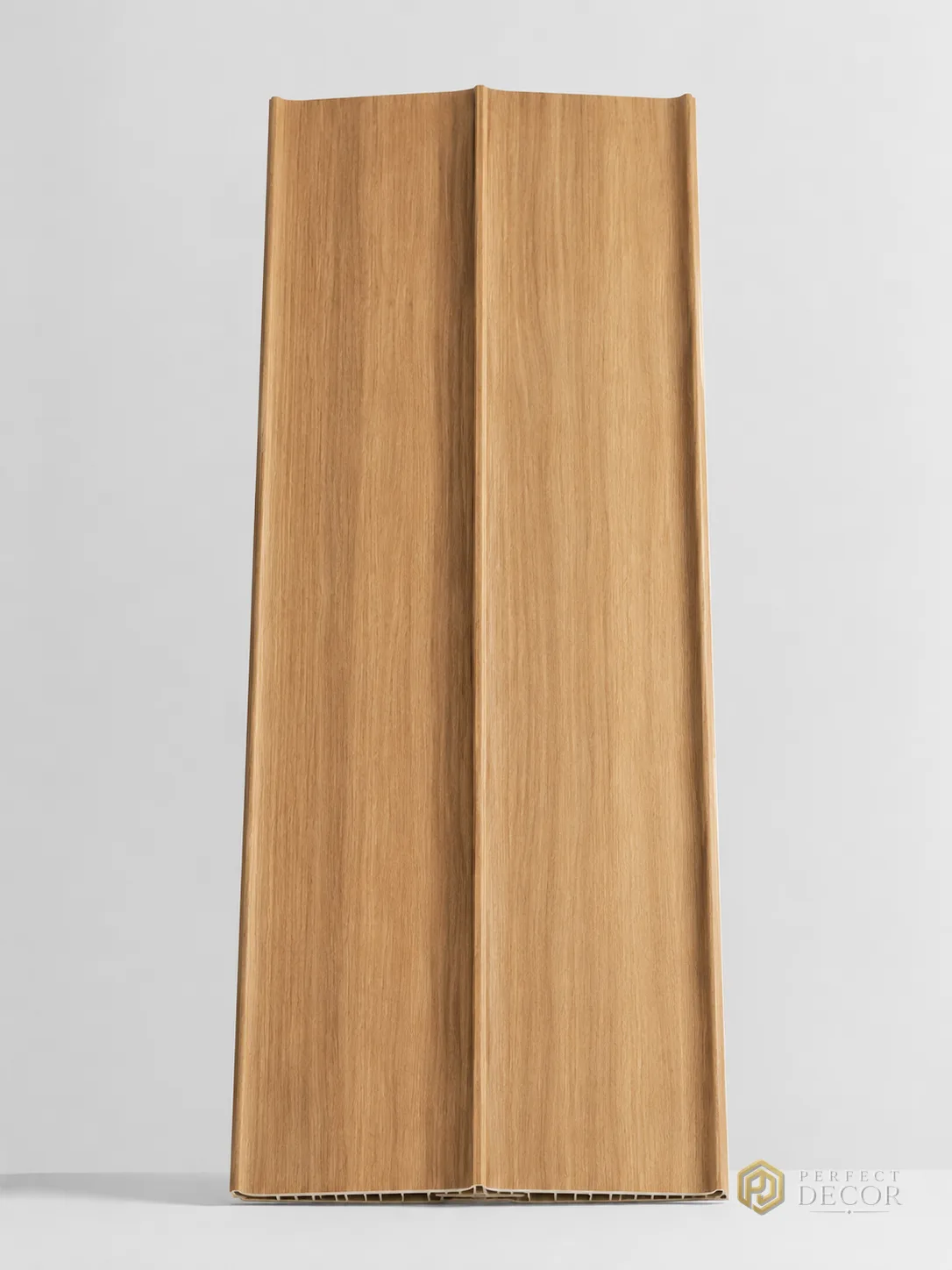 Riflaj decorativ WPC stejar natur Wood-7008, 400×25 mm [4]