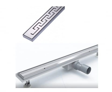 RIGOLE DUS - Rigola de dus MEANDROS 900X70 mm - INOX 304 GEHLER [G028]