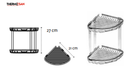 Sapuniera gratar dublu oval inox [1]