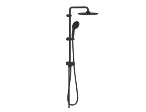 BATERII - Set dus cu divertor GROHE Tempesta System 250 - palarie de dus + para mobila, negru mat