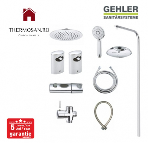 Set dus inox 304 - 2 functii Gehler Elliptis [ ZH507 ] [2]