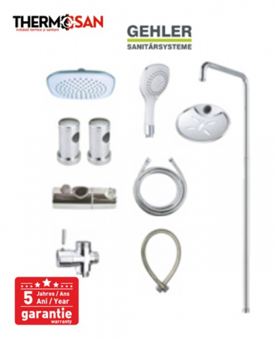Set dus inox 304 - 4 functii Gehler Runde [ ZH501 ] [2]