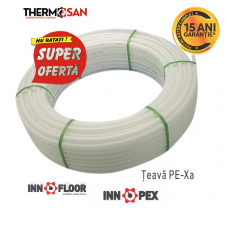 Teava PE-XA INNOPEX 16X2 cu baiera de oxigen, alba, 500m [1]